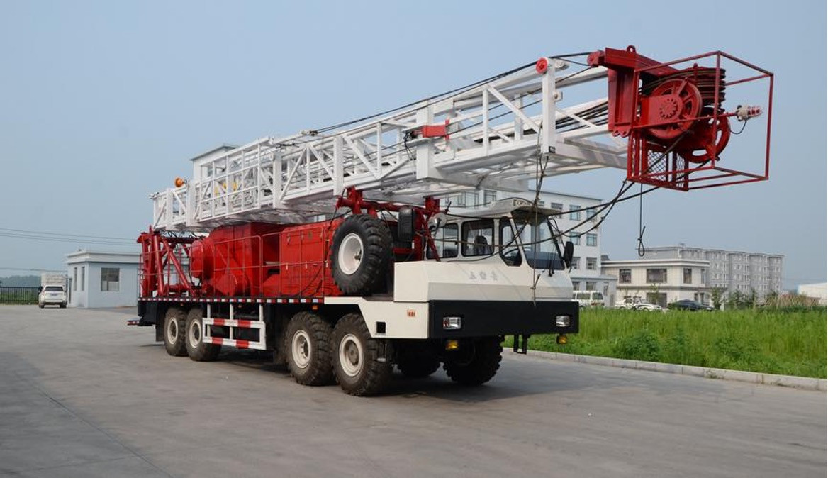 Truck-mounted drilling rig 1000m.pic